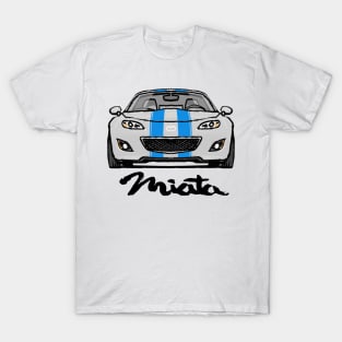 MX5 NC2 White w/ Blue Stripes T-Shirt